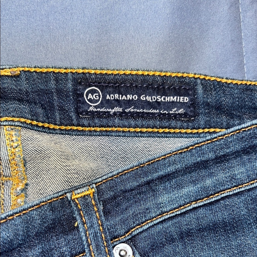AG Adriano Goldschmied Dark Blue Flare Jeans - Picture 8 of 12